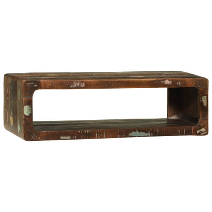 TV Cabinet Multicolour 80 x 30 x 25 cm Solid Reclaim wood