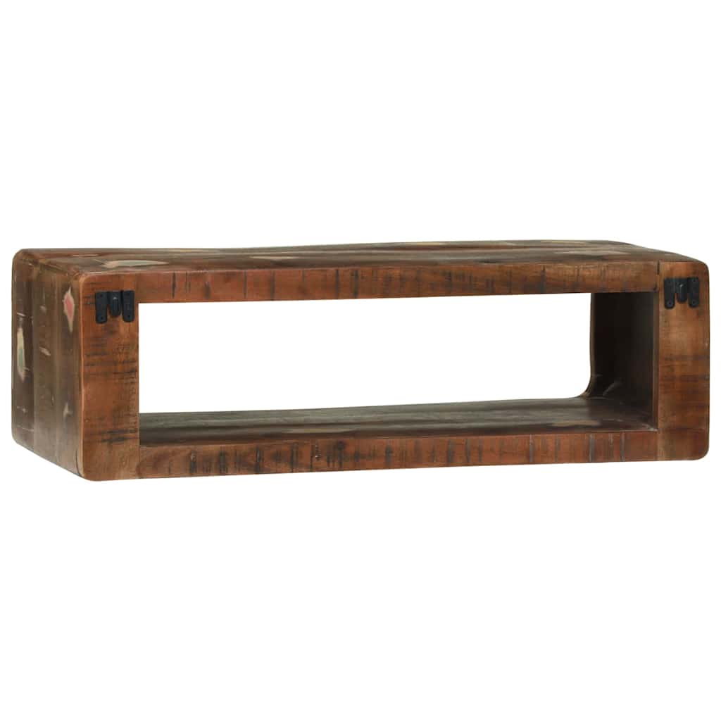 TV Cabinet Multicolour 80 x 30 x 25 cm Solid Reclaim wood