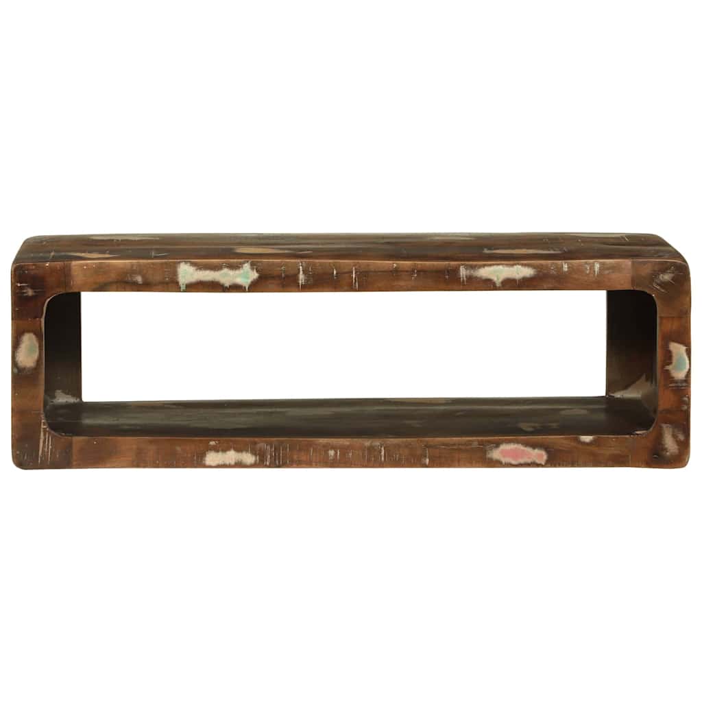 TV Cabinet Multicolour 80 x 30 x 25 cm Solid Reclaim wood