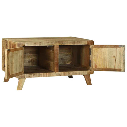 Coffee Table Brown 80 x 54 x 45 cm Solid Mango Wood
