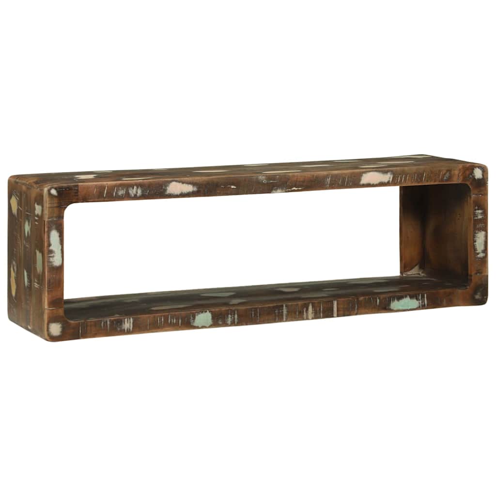 TV Cabinet Set with Shelf 3 pcs Multicolour Solid Reclaim wood