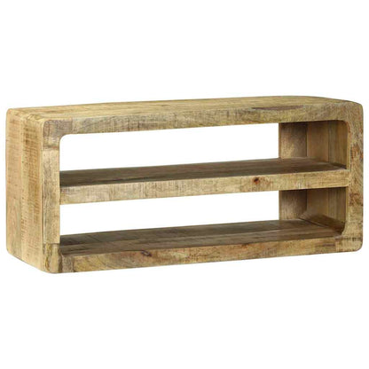 TV Cabinet with Shelf Brown 80 x 32 x 36 cm Solid Mango wood