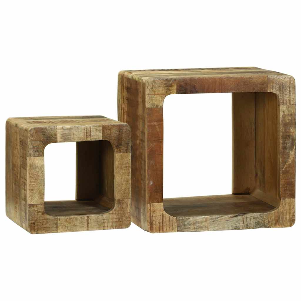 TV Units 2 pcs Brown 36 x 30 x 36 cm Solid Mango Wood
