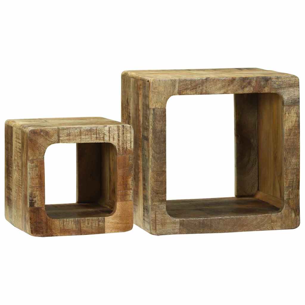 TV Units 2 pcs Brown 36 x 30 x 36 cm Solid Mango Wood