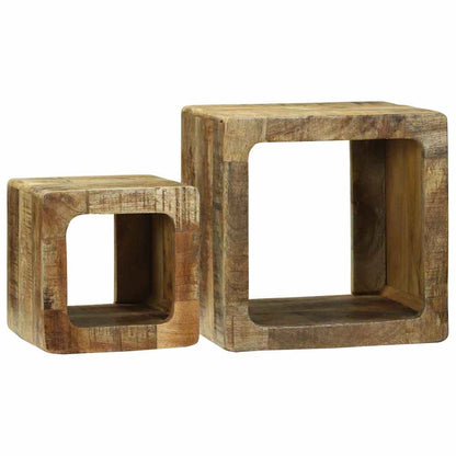 TV Units 2 pcs Brown 36 x 30 x 36 cm Solid Mango Wood