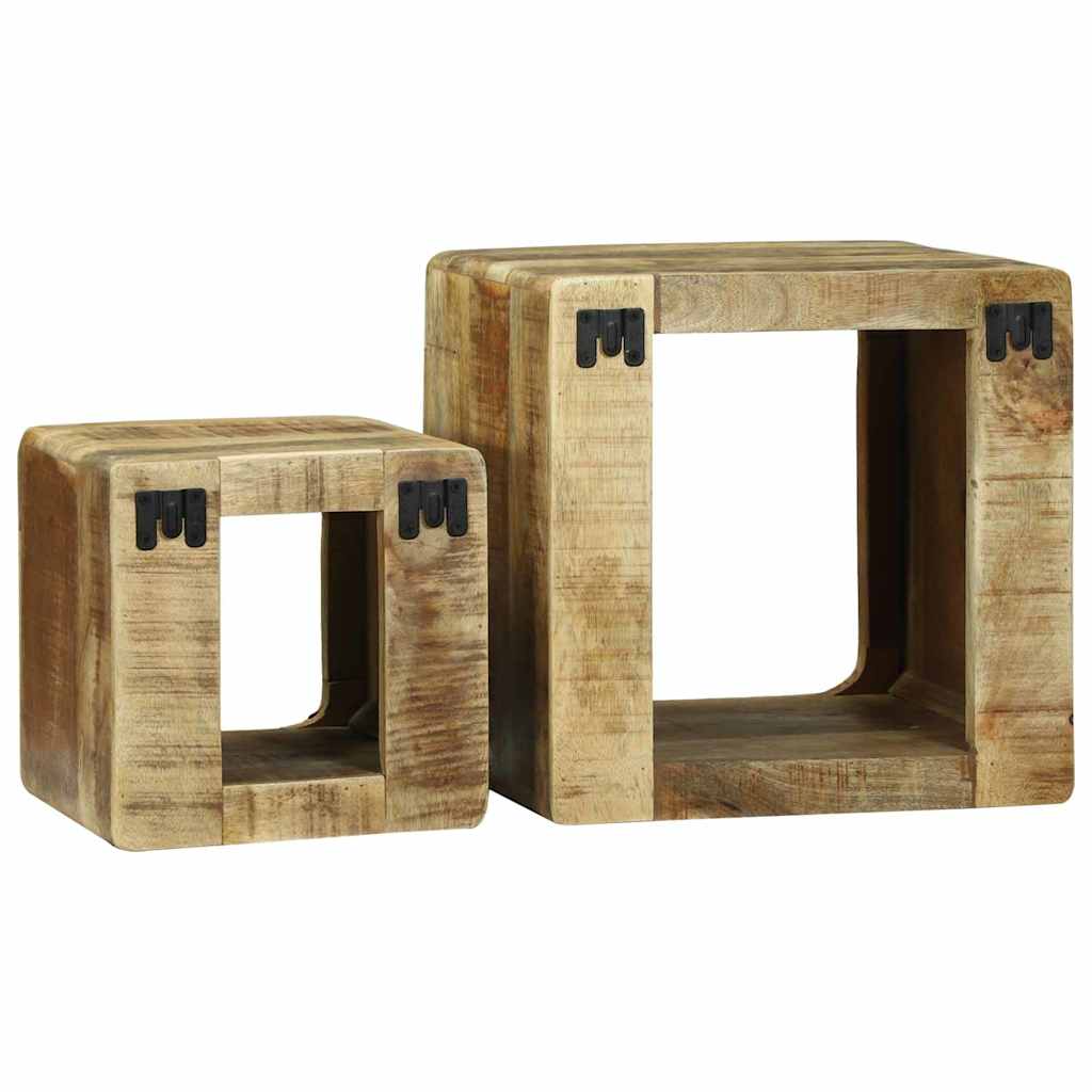 TV Units 2 pcs Brown 36 x 30 x 36 cm Solid Mango Wood