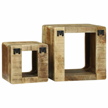 TV Units 2 pcs Brown 36 x 30 x 36 cm Solid Mango Wood