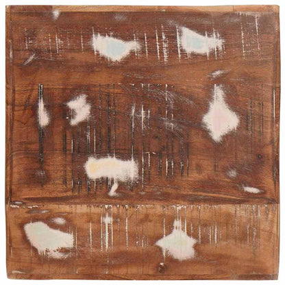 End Table with Shelf Brown 40 x 40 x 49 cm Solid Reclaim Wood