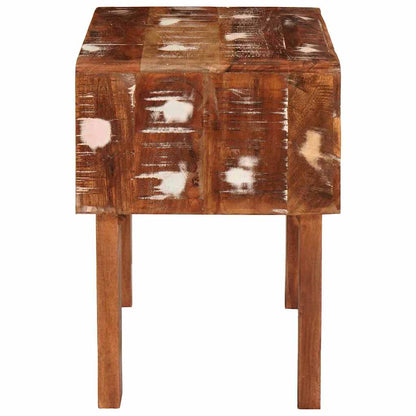 End Table with Drawer Brown 40 x 32 x 46 cm Solid Reclaim Wood