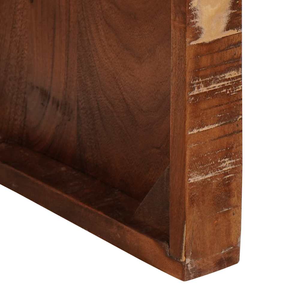 Nesting Table 3 pcs Brown Solid Reclaim Wood