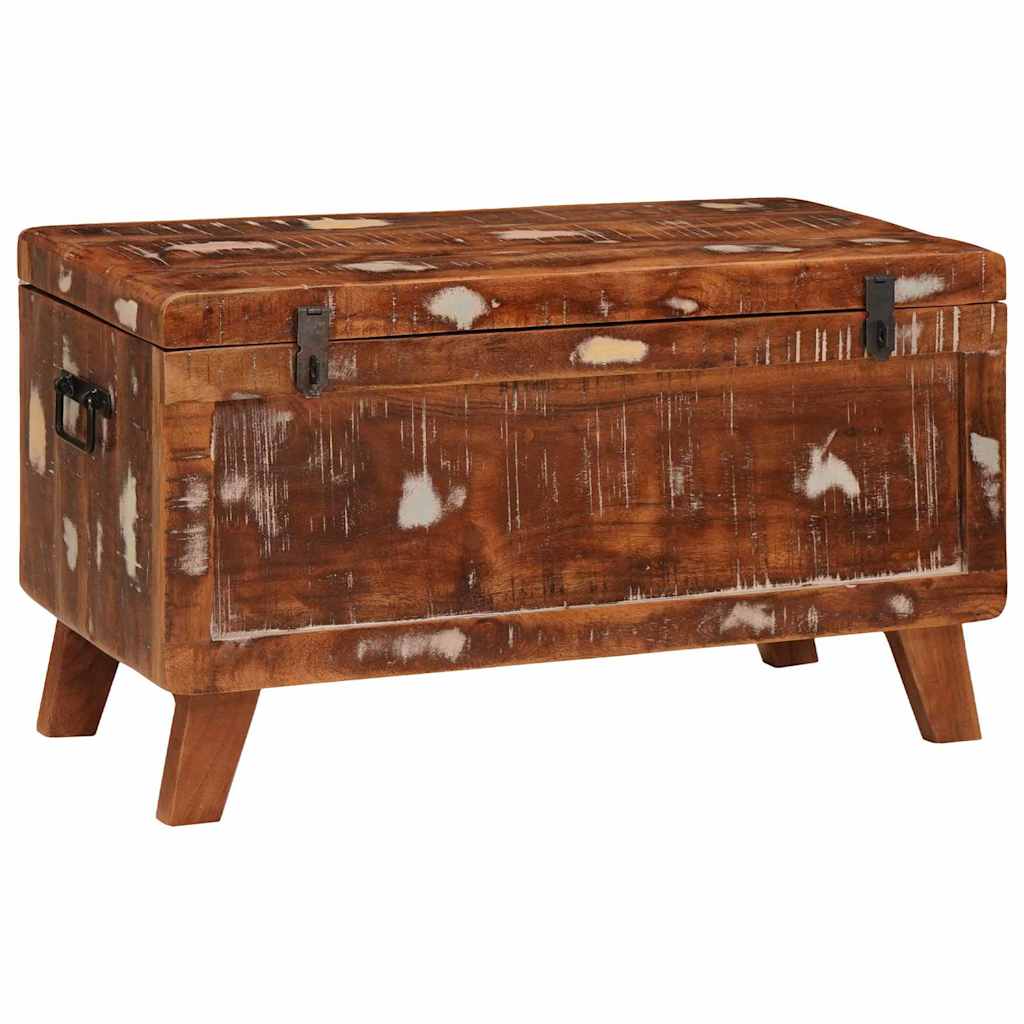Storage Box with Storage 70 x 35 x 40 cm Solid reclaimed wood