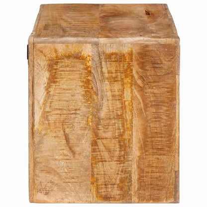 Wine Rack with Storage Brown 44 x 30 x 35 cm Solid Mango Wood