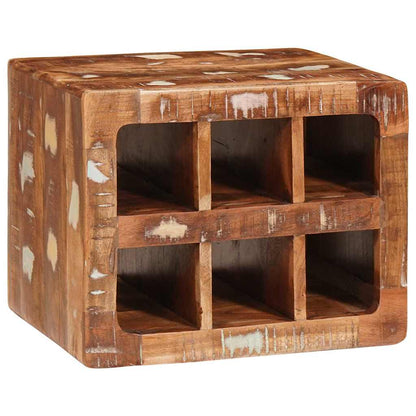 Wine Rack with Storage Brown 44 x 30 x 35 cm Solid Reclaim Wood