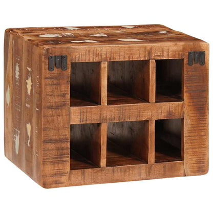 Wine Rack with Storage Brown 44 x 30 x 35 cm Solid Reclaim Wood