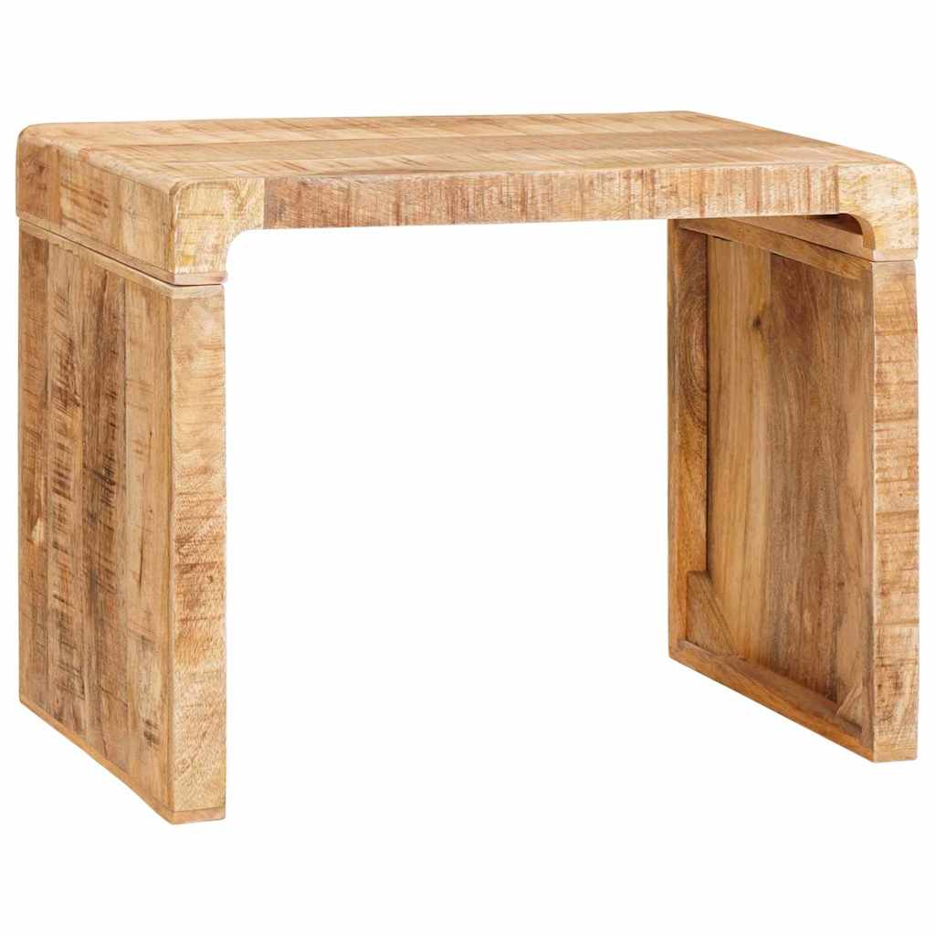End Table Brown 60 x 35 x 46 cm Solid Mango Wood
