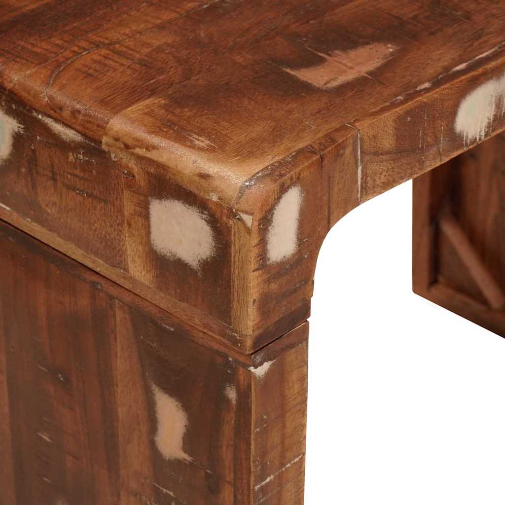 End Table Brown 60 x 35 x 46 cm Solid Reclaim Wood