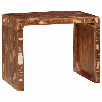 End Table Brown 60 x 35 x 46 cm Solid Reclaim Wood