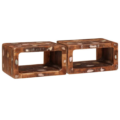 Bedside Table 2 pcs Brown 45 x 30 x 24 cm Solid Reclaim Wood