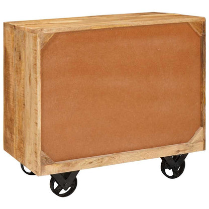 Side Cabinet with Drawer Brown 70 x 38 x 63 cm Solid mango wood