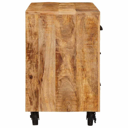 Side Cabinet with Drawer Brown 70 x 38 x 63 cm Solid mango wood