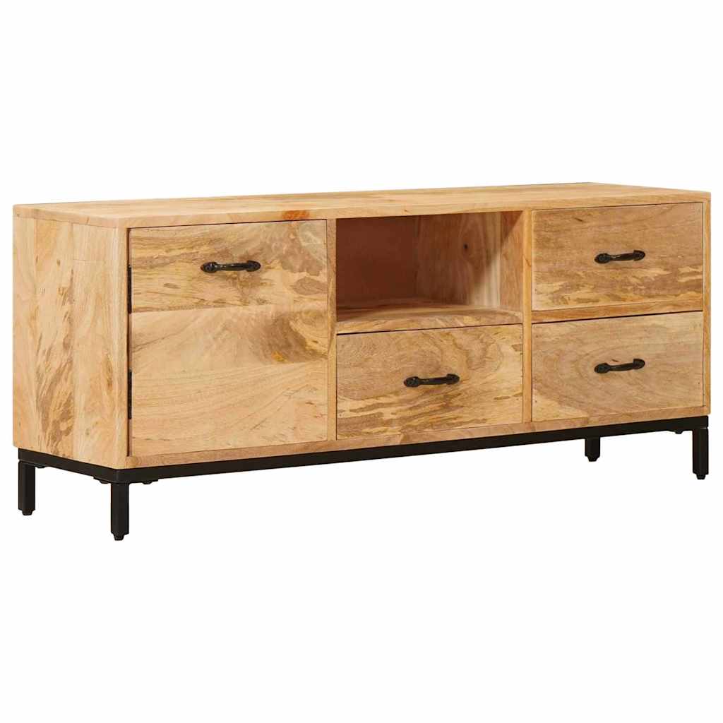 TV Stands with Drawer Brown 110 x 30 x46 cm Solid Mango Wood