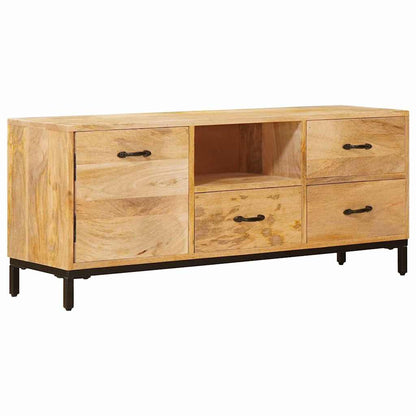 TV Stands with Drawer Brown 110 x 30 x46 cm Solid Mango Wood