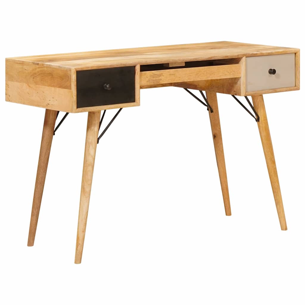 Writing Desk Brown 110 x 55 x 76 cm Solid Mango Wood
