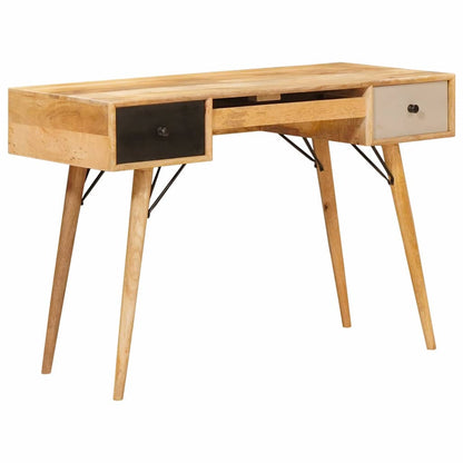 Writing Desk Brown 110 x 55 x 76 cm Solid Mango Wood