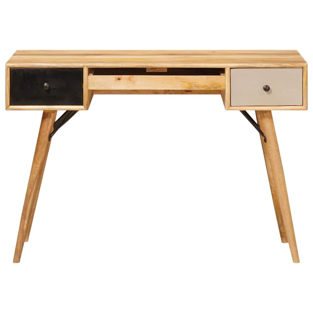 Writing Desk Brown 110 x 55 x 76 cm Solid Mango Wood