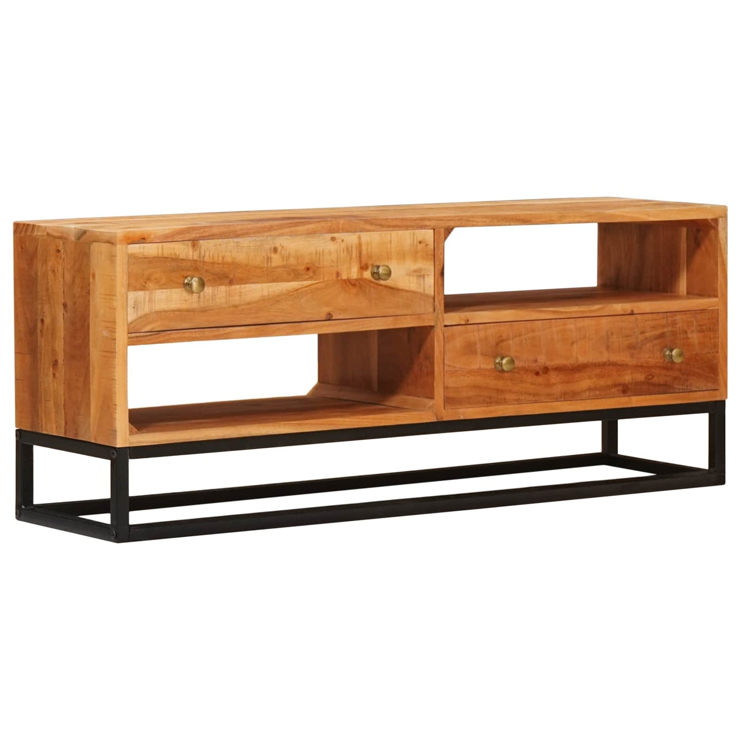 TV Cabinet Natural 110 x 30 x 44 cm Solid Acacia Wood