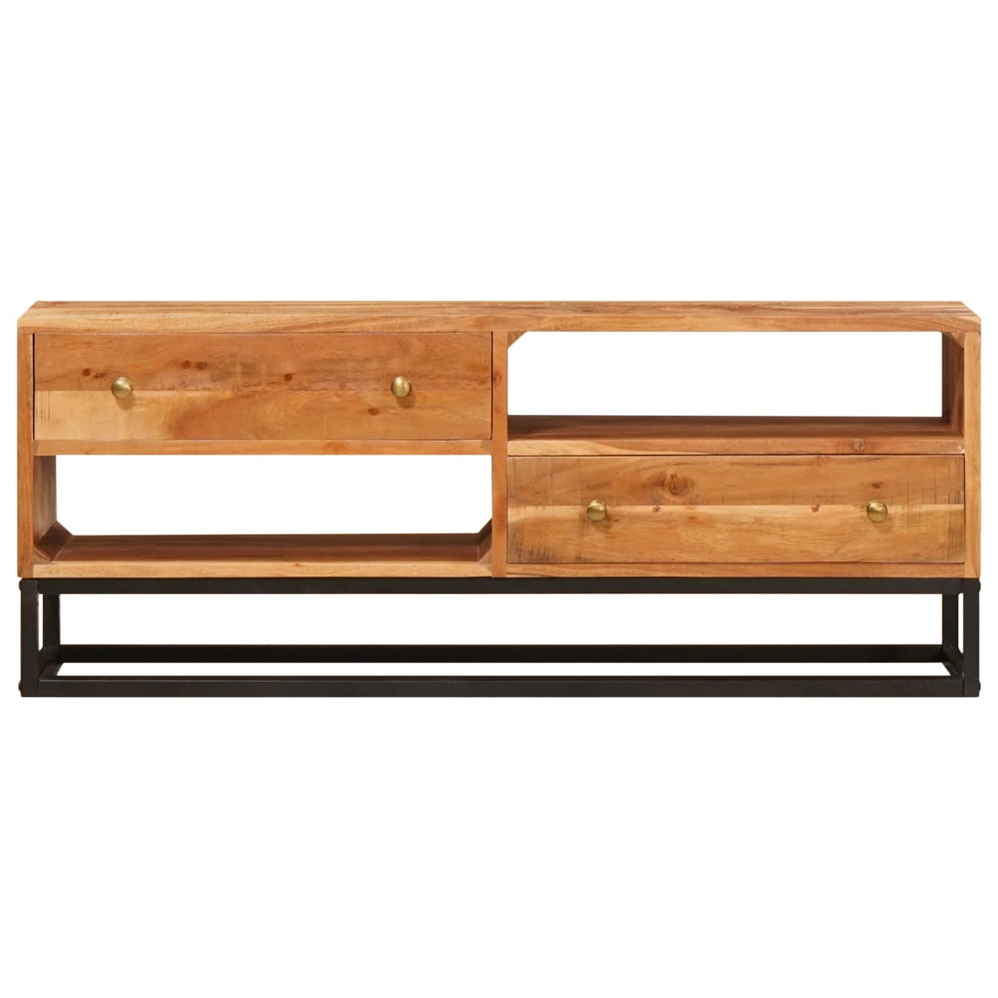 TV Cabinet Natural 110 x 30 x 44 cm Solid Acacia Wood