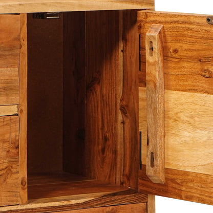 Chest of Drawer Natural 55 x 30 x 90 cm Solid Acacia Wood