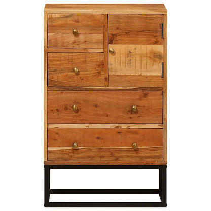 Chest of Drawer Natural 55 x 30 x 90 cm Solid Acacia Wood