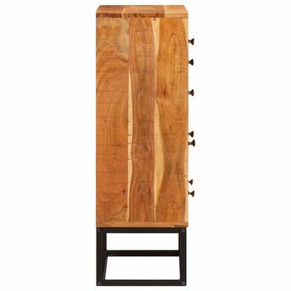 Chest of Drawer Natural 55 x 30 x 90 cm Solid Acacia Wood