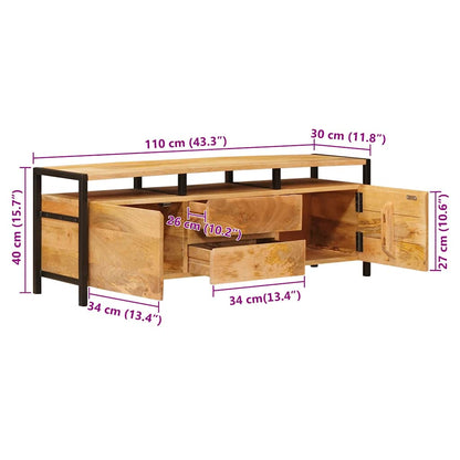 Storage Cabinets Brown 110 x 30 x 40 cm Solid Mango Wood