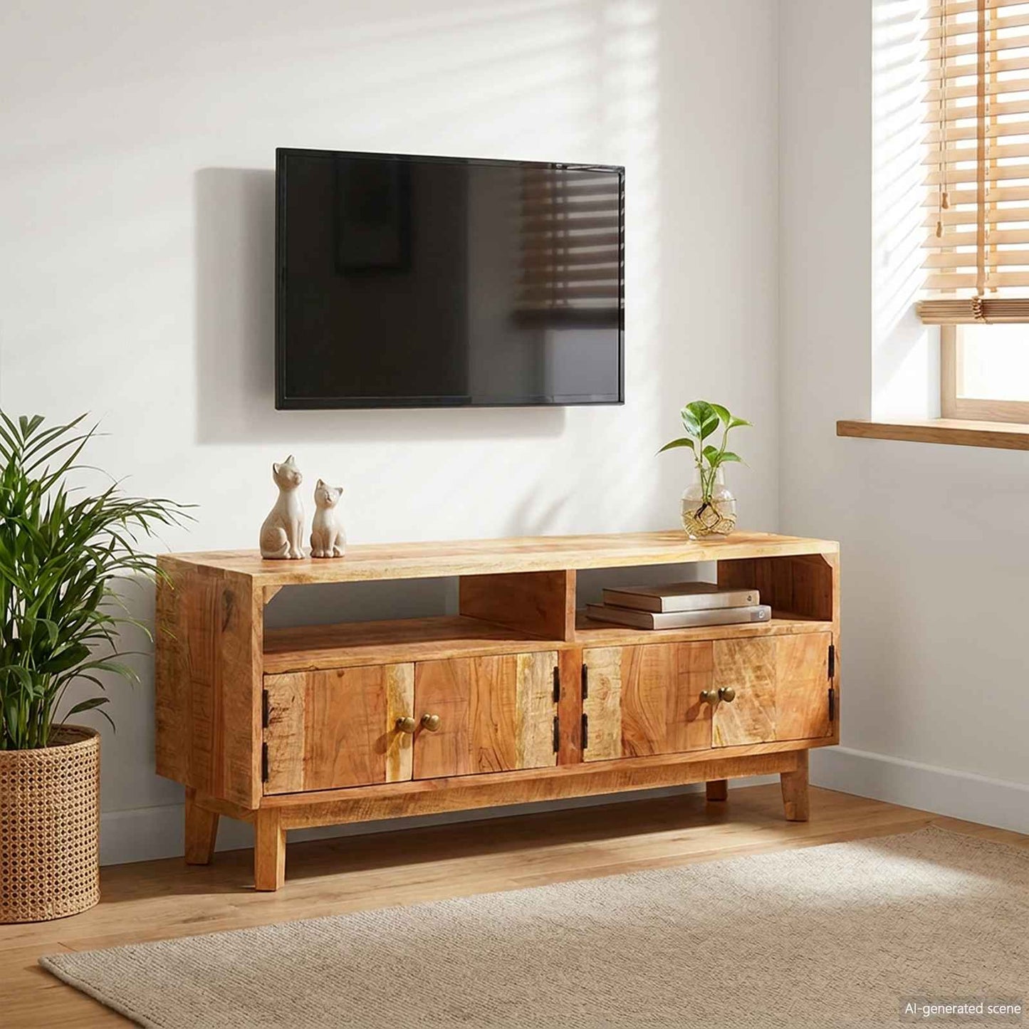Storage Cabinets Brown 110 x 30 x 45 cm Solid Mango Wood