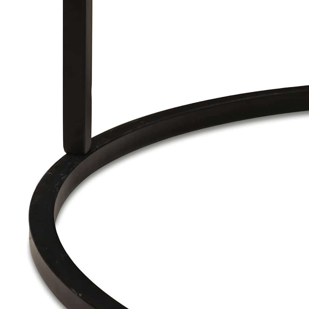 Nesting Coffee Tables 3 pcs Black 54 x 54 x 40 cm