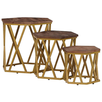 Coffee Tables Brown 55 x 55 x 50 cm Solid Mango Wood