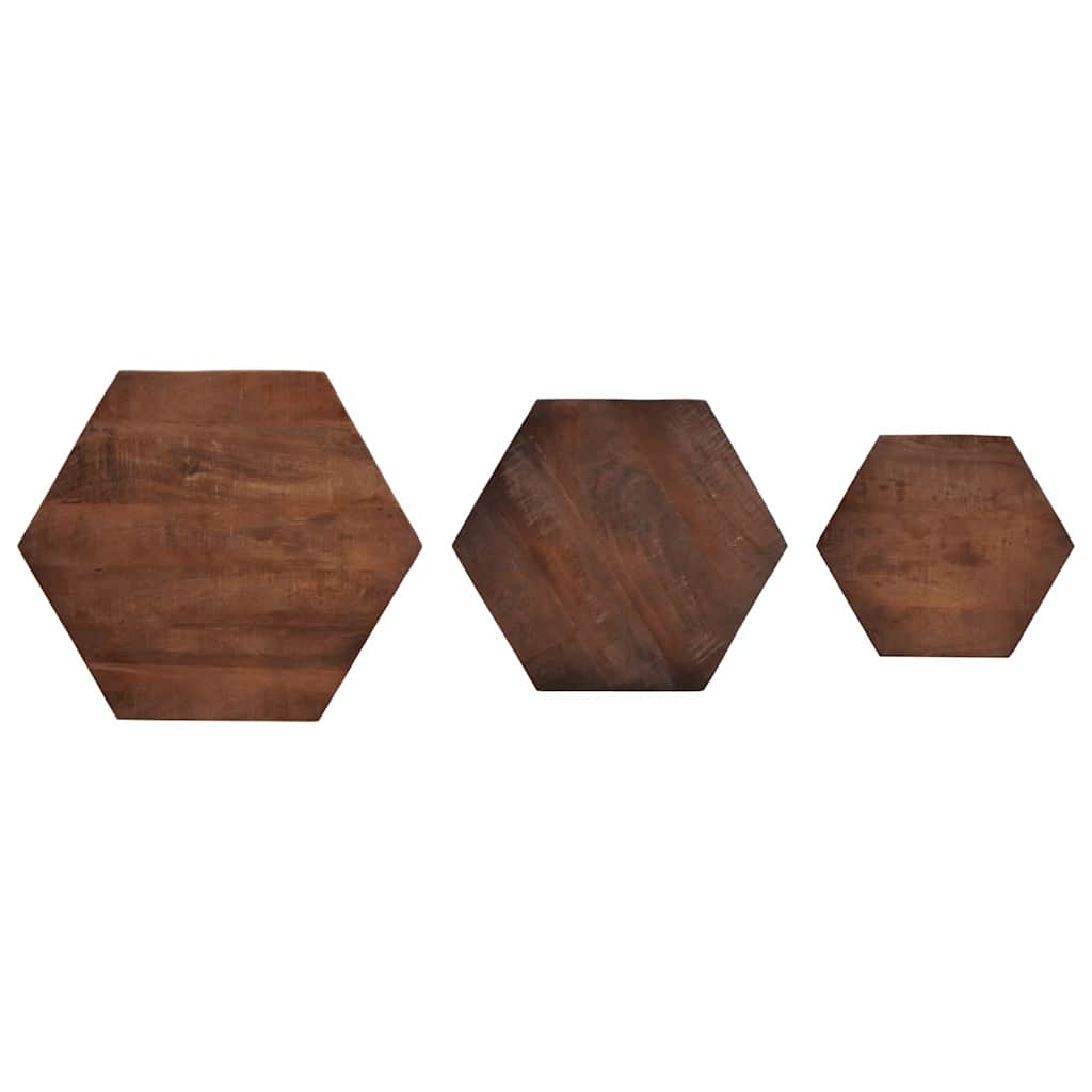 Coffee Tables Brown 55 x 55 x 50 cm Solid Mango Wood