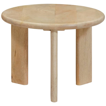 Nesting Coffee Tables 3 pcs Black Solid Mango Wood