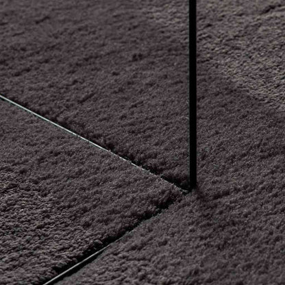 Carpet HUARTE Anthracite 80 x 150 cm 100% Polyester