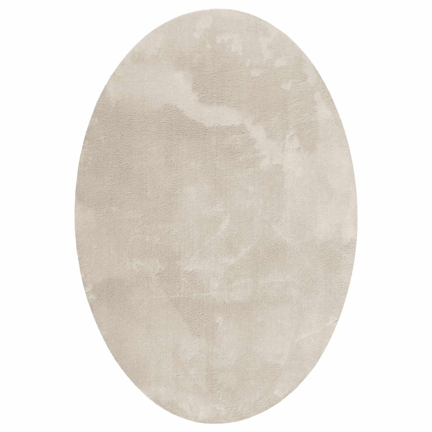 Area Rugs Oval HUARTE Beige 120 x 170 cm 100% Polyester