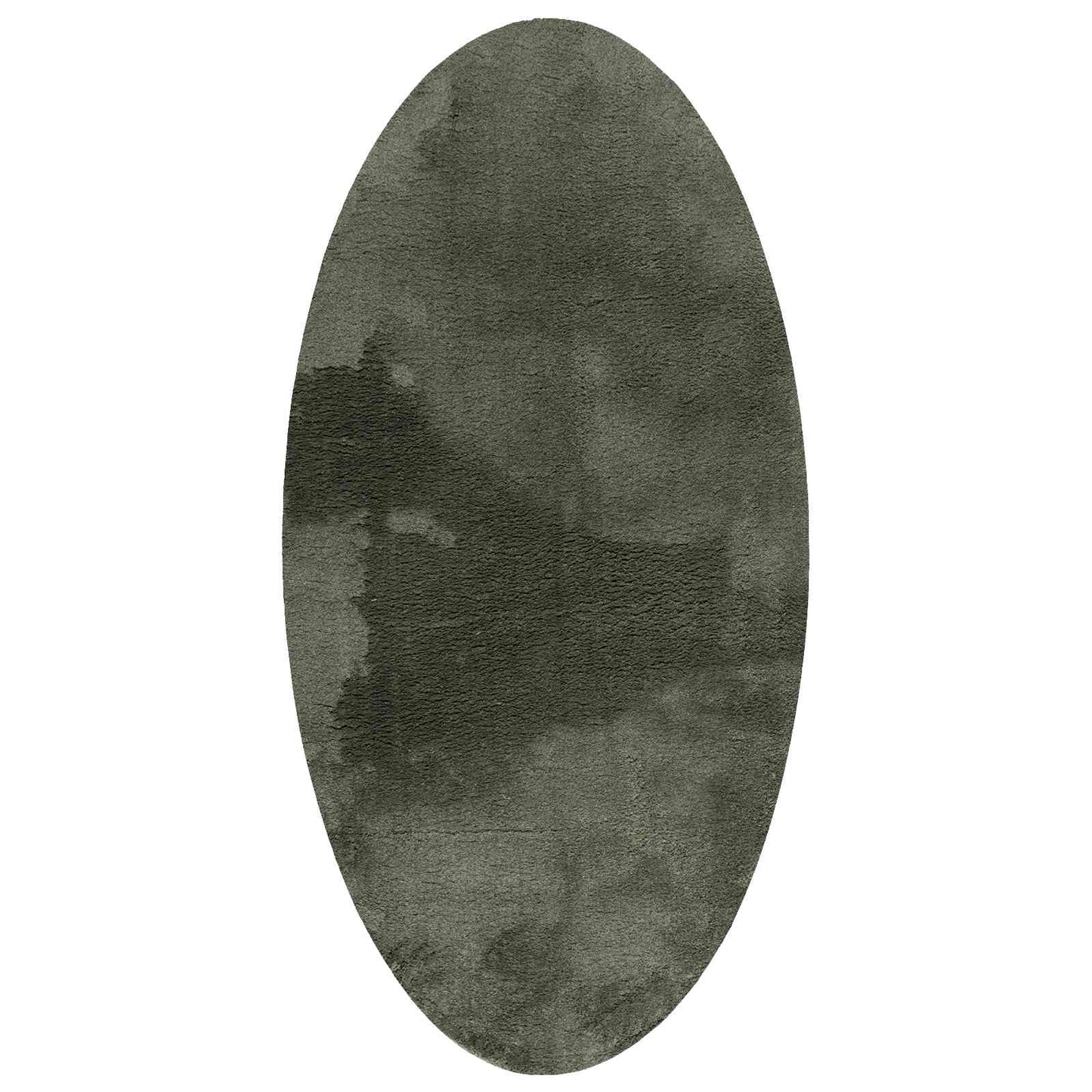 Area Rugs Oval HUARTE Forest Green 80 x 150 cm 100% Polyester