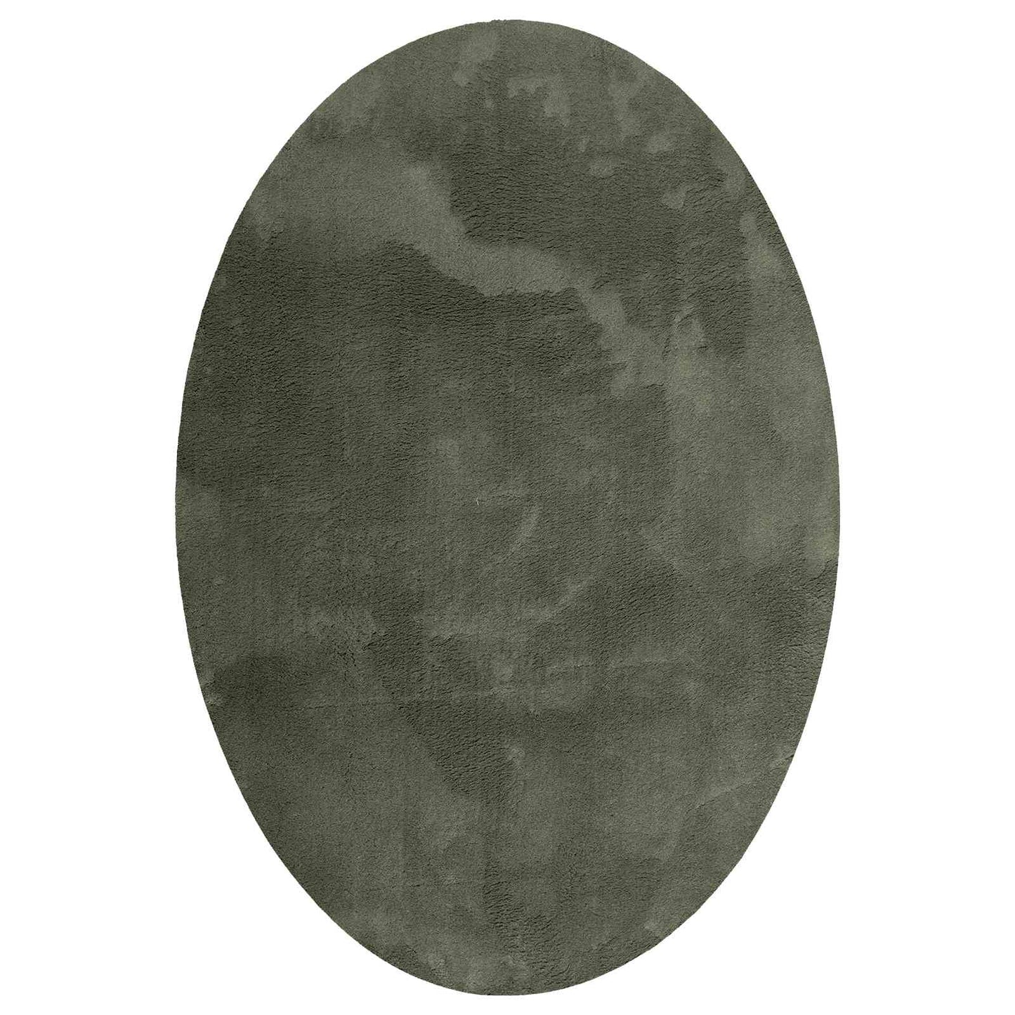 Area Rugs Oval HUARTE Forest Green 140 x 200 cm 100% Polyester