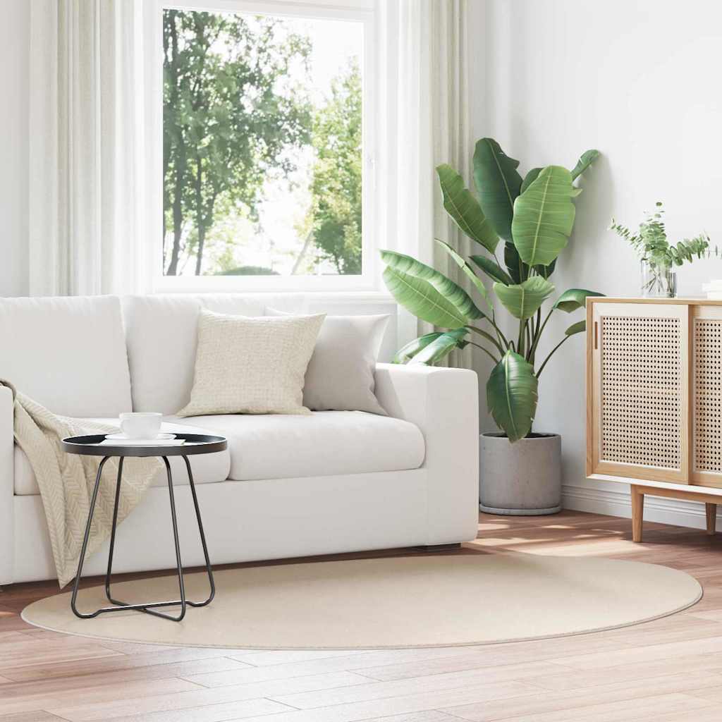 Area Rugs HUARTE Beige 140 x 200 cm Polyester