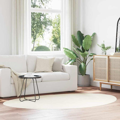 Area Rugs HUARTE Cream 140 x 200 cm Polyester