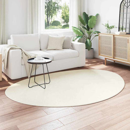 Area Rugs HUARTE Cream 140 x 200 cm Polyester
