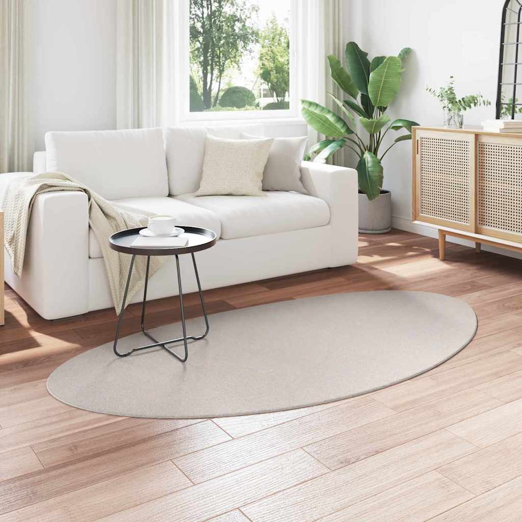 Area Rugs HUARTE Sand 100 x 200 cm Polyester