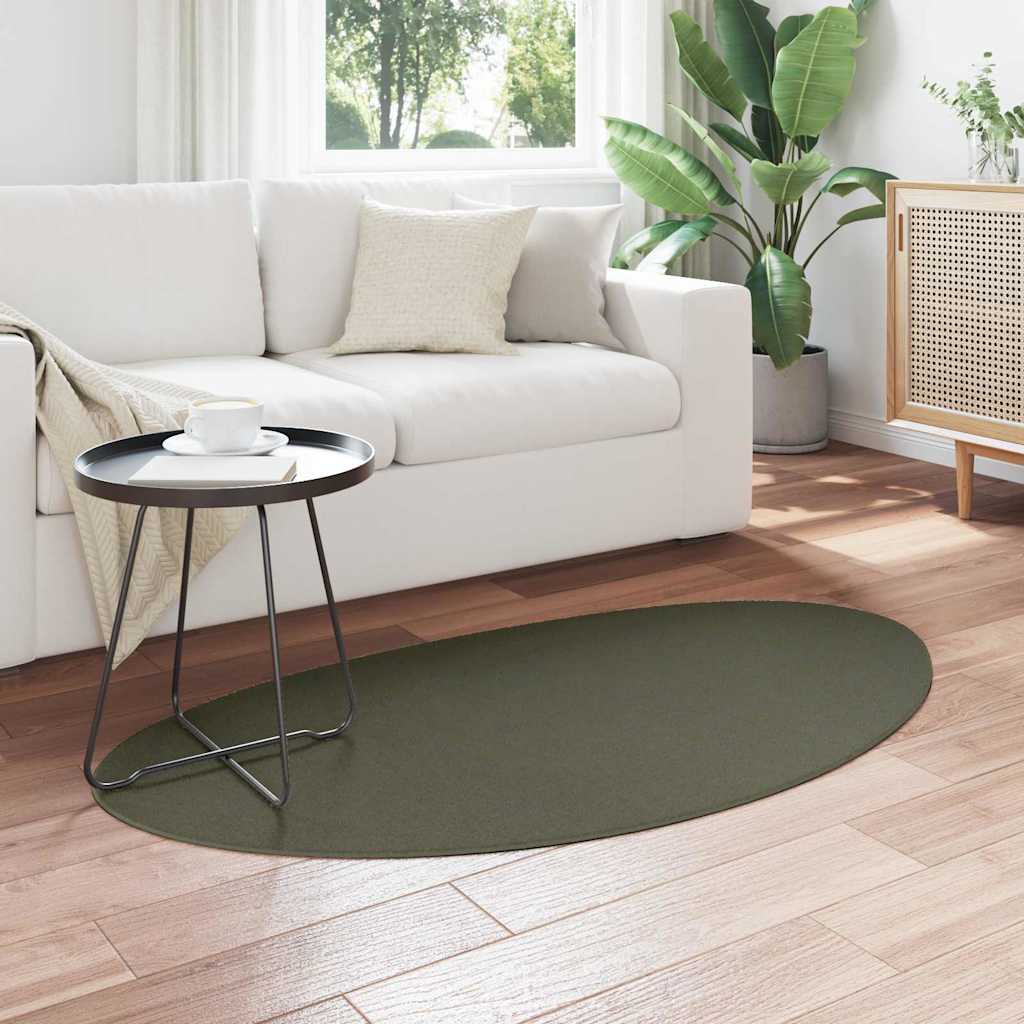 Carpet HUARTE Forest green 80 x 150 cm Polyester