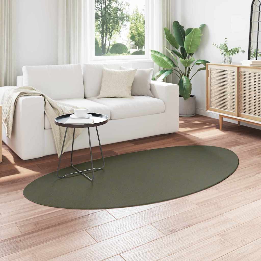 Area Rugs HUARTE Forest green 100 x 200 cm Polyester